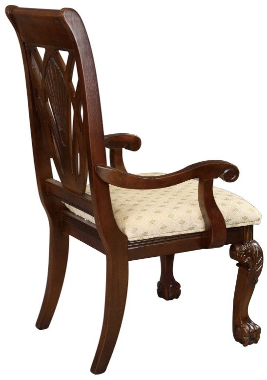 Homelegance® Norwich Brown/Dark Cherry Arm Chair-2