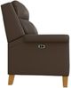 Best® Home Furnishings Customizable Prima Leather Manual High Leg Recliner with Honey Birch Legs-2