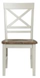 Elements International El Paso Cream/Natural Dining Side Chair-2
