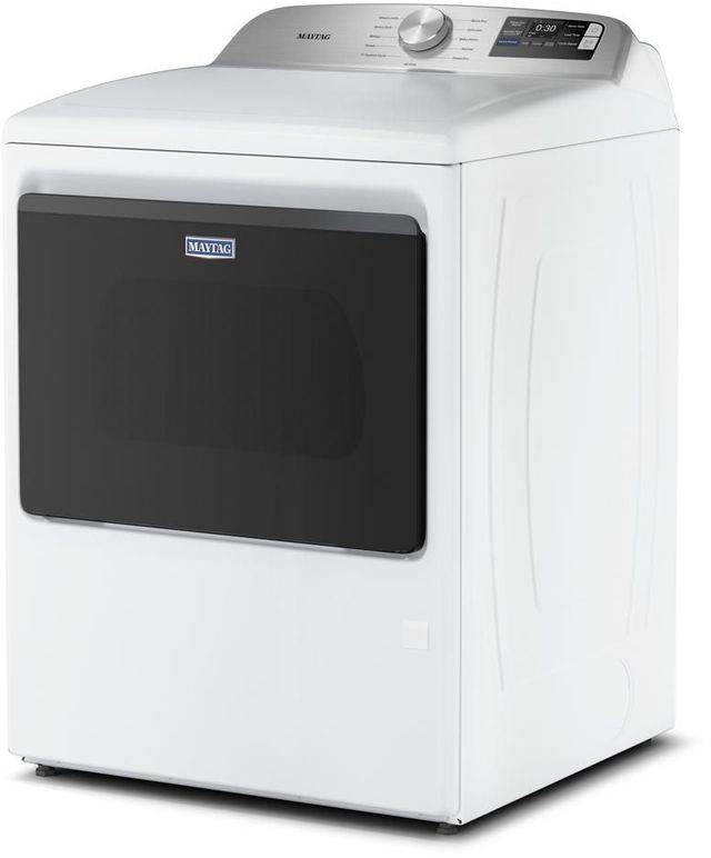 Maytag® 7.4 Cu. Ft. White Gas Dryer with Extra Power and Advanced Moisture Sensing-3