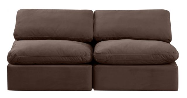 Meridian Furniture Indulge 2-Piece Brown Velvet Sofa-2