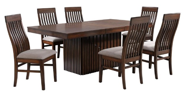 Coaster Briarwood 7 Piece Mango Oak Table Dining Set Jacksonville NC