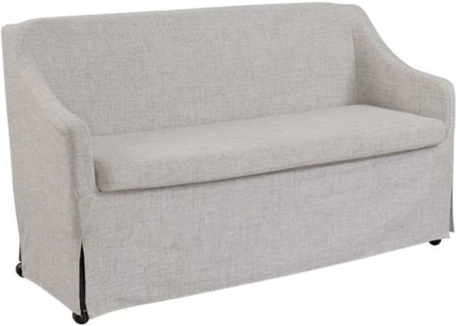 Bernards Citrus Heights Gray Slipcovered Settee-0
