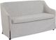 Bernards Citrus Heights Gray Slipcovered Settee-0