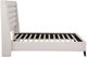 Coaster® Leslie Beige Eastern King Upholstered Platform Panel Bed-4