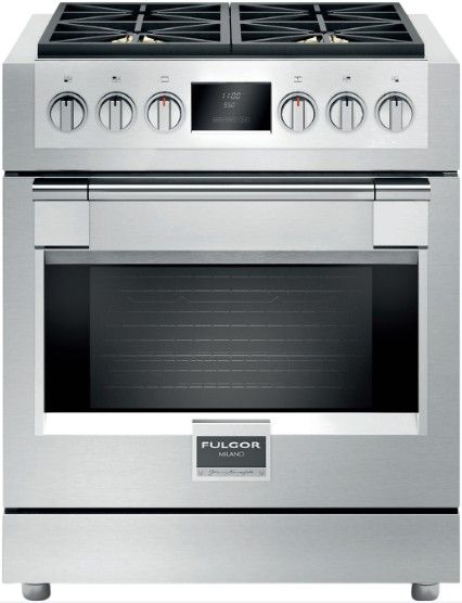 Fulgor Milano® Sofia 600 Series 30” Stainless Steel Pro Style Gas Range-0