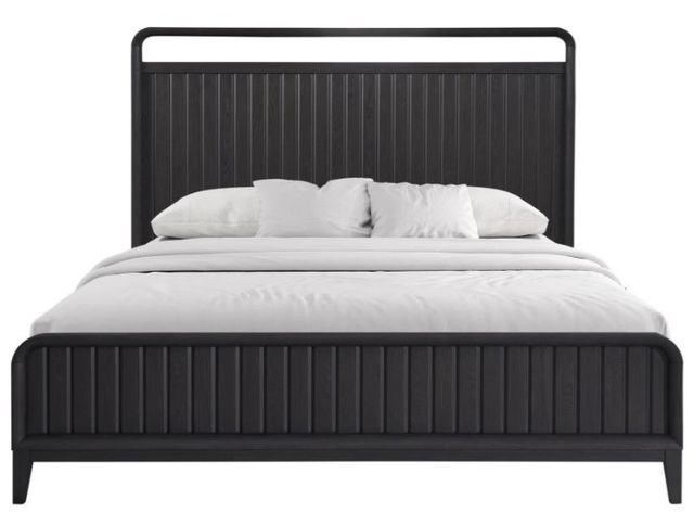 Bernards Elure Peppercorn Queen Open Panel Bed-2