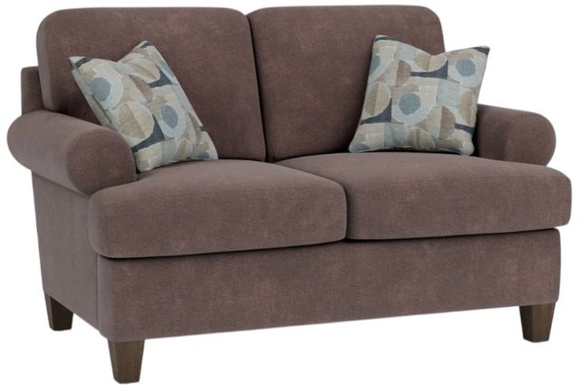 Flexsteel® Customizable Moxy Curved Sock Arm Loveseat-2