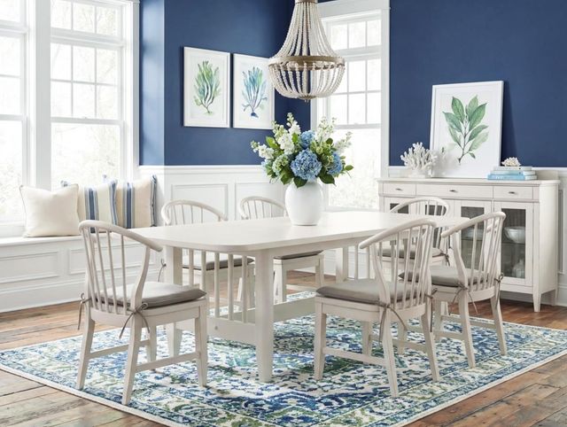 Legacy Classic Reflections Cashmere Trestle Dining Table-1