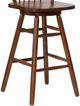 TEI Burnished Walnut 30" Arrowback Swivel Barstool-2