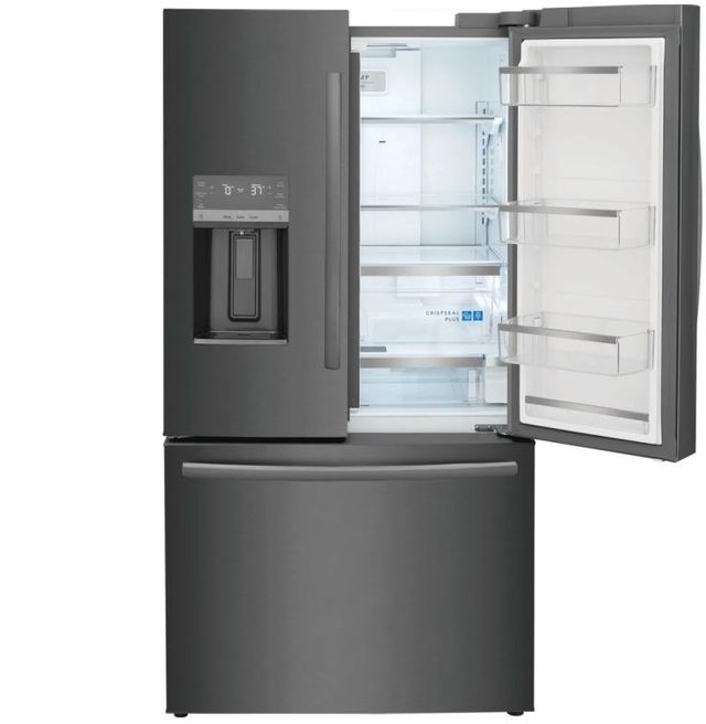 Frigidaire Gallery® 22.6 Cu. Ft. Smudge-Proof® Black Stainless Steel Counter Depth French Door Refrigerator-2