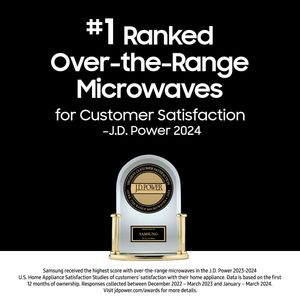 Another view of the Samsung 1.1 cubic foot Fingerprint Resistant Stainless Steel Over The Range Microwave Another view of the Samsung 1.1 cubic foot Fingerprint Resistant Stainless Steel Over The Range Microwave