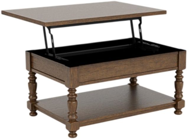 Riverside Furniture Eastlake Whiskey Oak Lift Top Cocktail Table-2