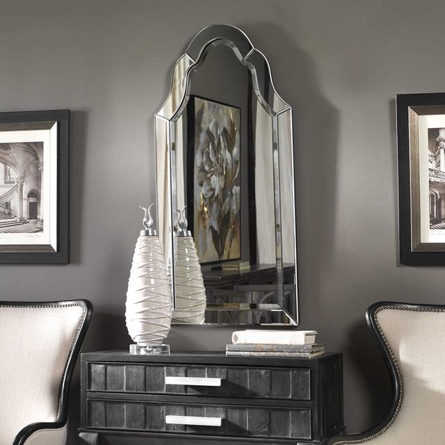 Uttermost® Hovan Clear Arched Mirror-3