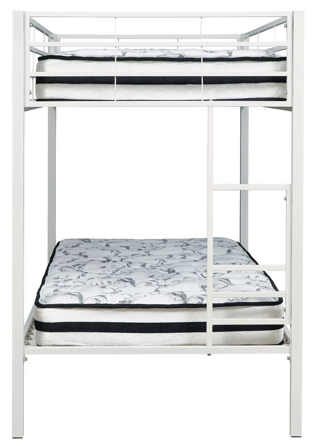 Signature Design by Ashley® Broshard White Twin over Twin Metal Bunk Bed-3