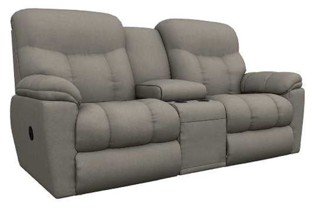 La-Z-Boy® Morrison Fog Manual Reclining Loveseat with Console-0
