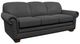 La-Z-Boy® Mackenzie Navy Leather Queen Sleeper Sofa-0