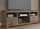 Signature Design by Ashley® Trinell Brown 63" Large TV Stand with Fireplace Option-4