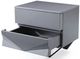 VIG Furniture Modrest Duke Black/Gray Gun Chrome Nightstand-2