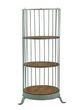 A & B Home Blue-Green/Brown 3-Tier Shelf-3
