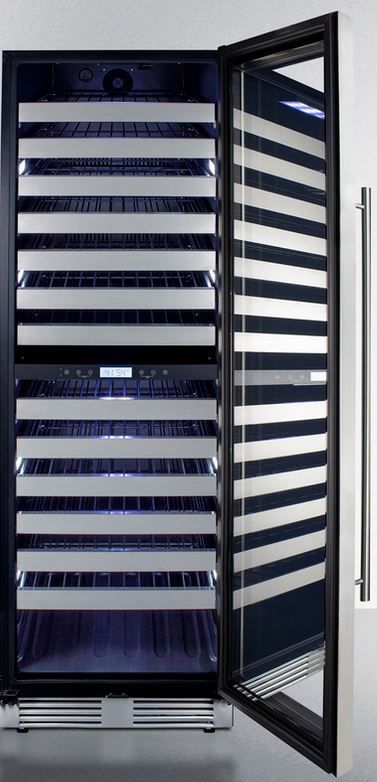 Summit® 24" Stainless Steel Wine Cooler-3