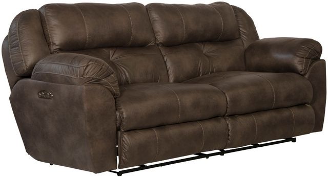 Catnapper® Ferrington Dusk Power Headrest with Lumbar Power Lay Flat Reclining Sofa-0