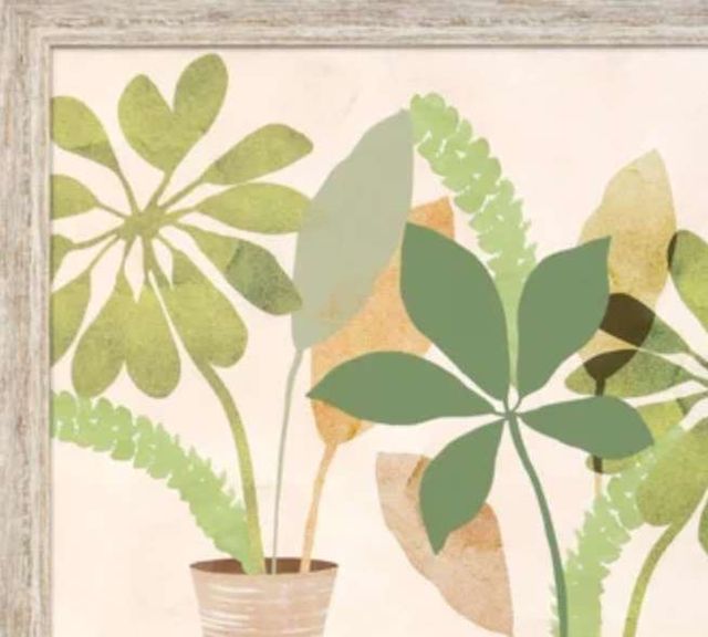 Stylecraft Boho Still Life I Brown/Gray/Green/Light Brown/Light Green Wall Art -1