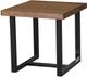 Titus Furniture 3 Piece Walnut/Black Coffee Table Set-1