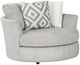 Albany Industries Tweed Silver Swivel Chair-0
