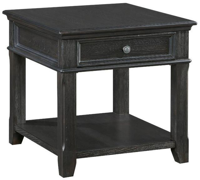Homelegance® Muriel Charcoal End Table-0