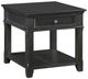 Homelegance® Muriel Charcoal End Table-0