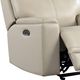 Leather Italia™ Cambria Bryant Taupe Power Glider Recliner-1