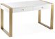 TOV Furniture Karina White/Gold Writing Desk-3