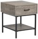 Magnussen Home® Fenwick Whitetail Brown End Table with Matte Black-0