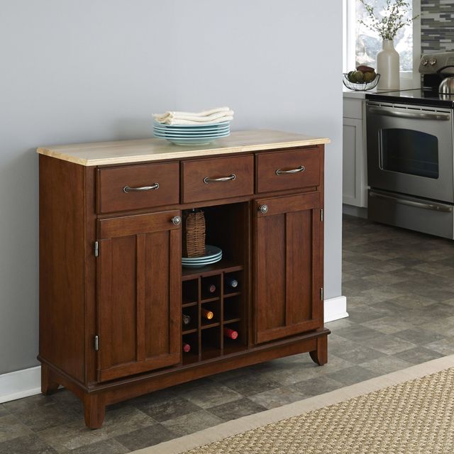 homestyles® Buffet Of Buffets Natural Wood/Medium Cherry Server-1