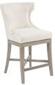 Olliix by Madison Park Cream Carson Counter Stool with Swivel Seat-0