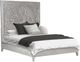 Modus Furniture Boho Chic Washed White California King Carved Platform Bed-0