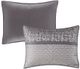 Olliix by Madison Park Rhapsody 6 Piece Grey/Taupe Full/Queen Reversible Jacquard Coverlet Set-2