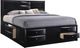 Crown Mark Emily Black Queen Captain Bed-0