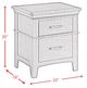 Elements International Coy White Side Table-2