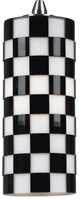 Cal® Lighting & Accessories Black And White Pendant-1