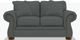 La-Z-Boy® Pembroke Grey Loveseat with Brass Nailhead Trim-1
