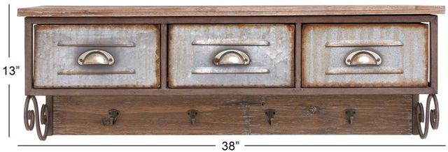 Deco Marche Brown Wall Shelf-2