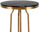 Harp & Finial® Fillmore Black/Brushed Gold Bar Table-1