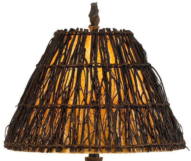 Cal® Lighting & Accessories Bear Cast Bronze Table Lamp-1