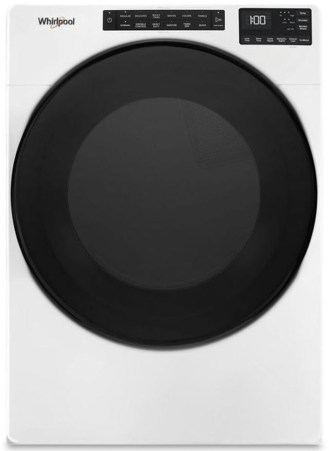 Whirlpool® 7.4 Cu. Ft. White Front Load Electric Dryer -0