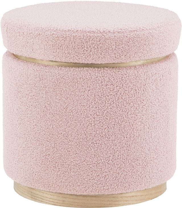 Linon Blanche Blush Storage Ottoman-0