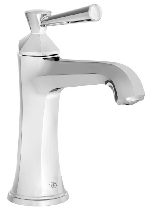 DXV Fitzgerald Polished Chrome Single Handle Bathroom Faucet with Lever Handle-0
