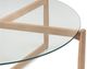 Moe's Home Collection Hetta Glass Top Coffee Table with Natural Oak Base-4