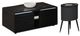 Elements International Halo 2-Piece Black Smart Occasional Table Set-0